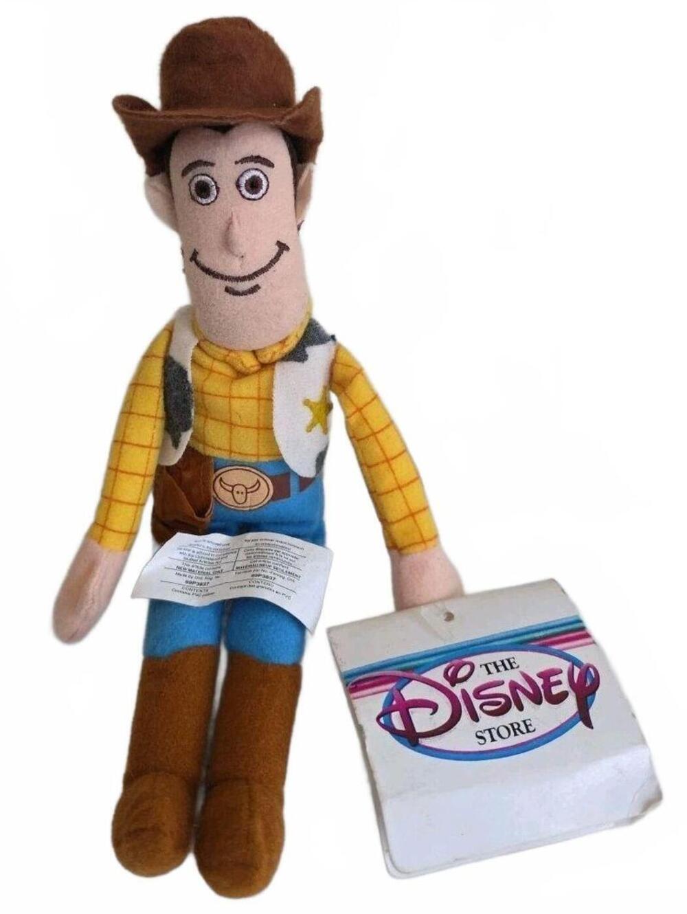 Vintage Disney Toy Story Mini Bean Bag Woody 9" Doll With Tags